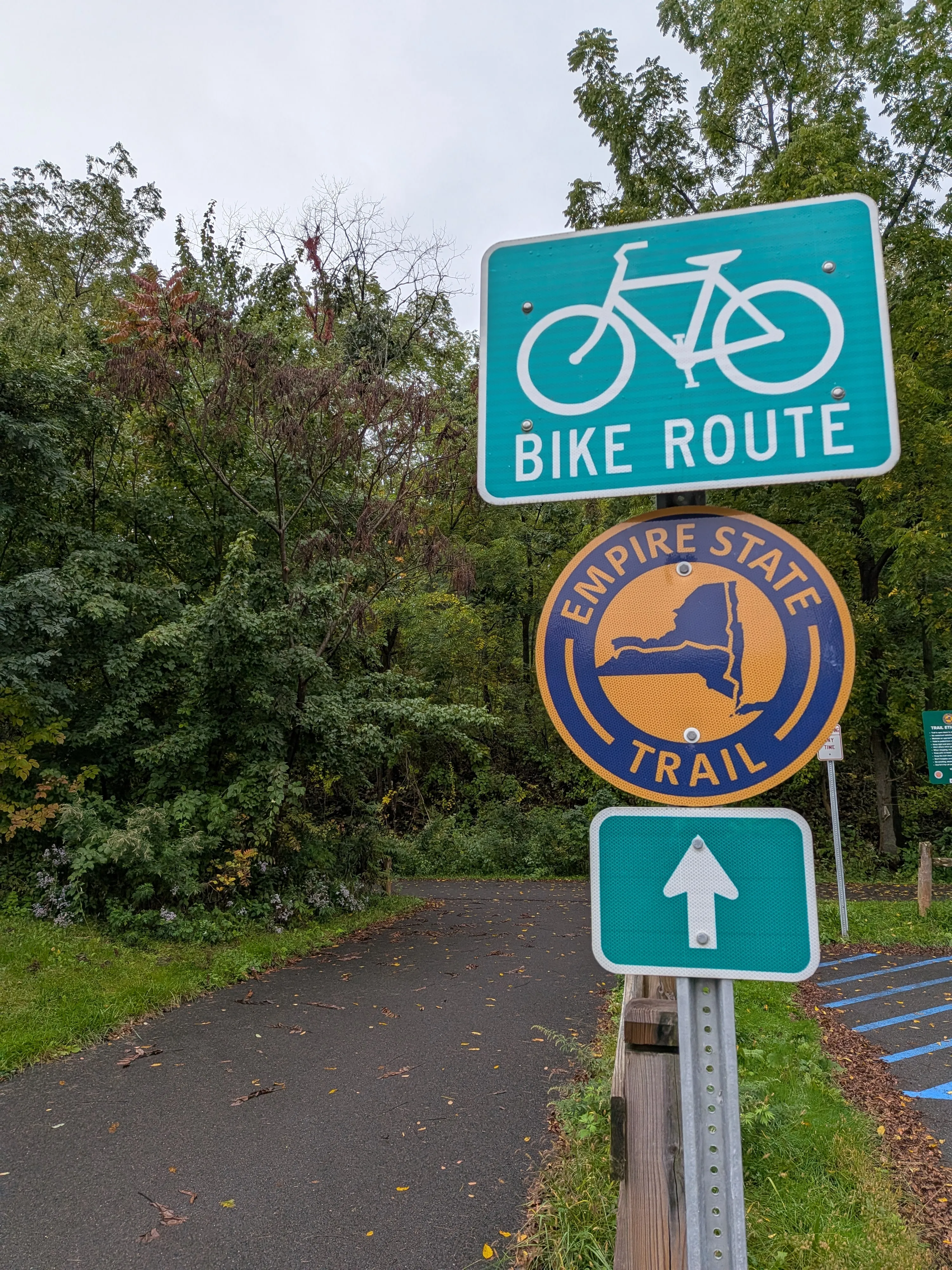 Empire State Trail marker sign