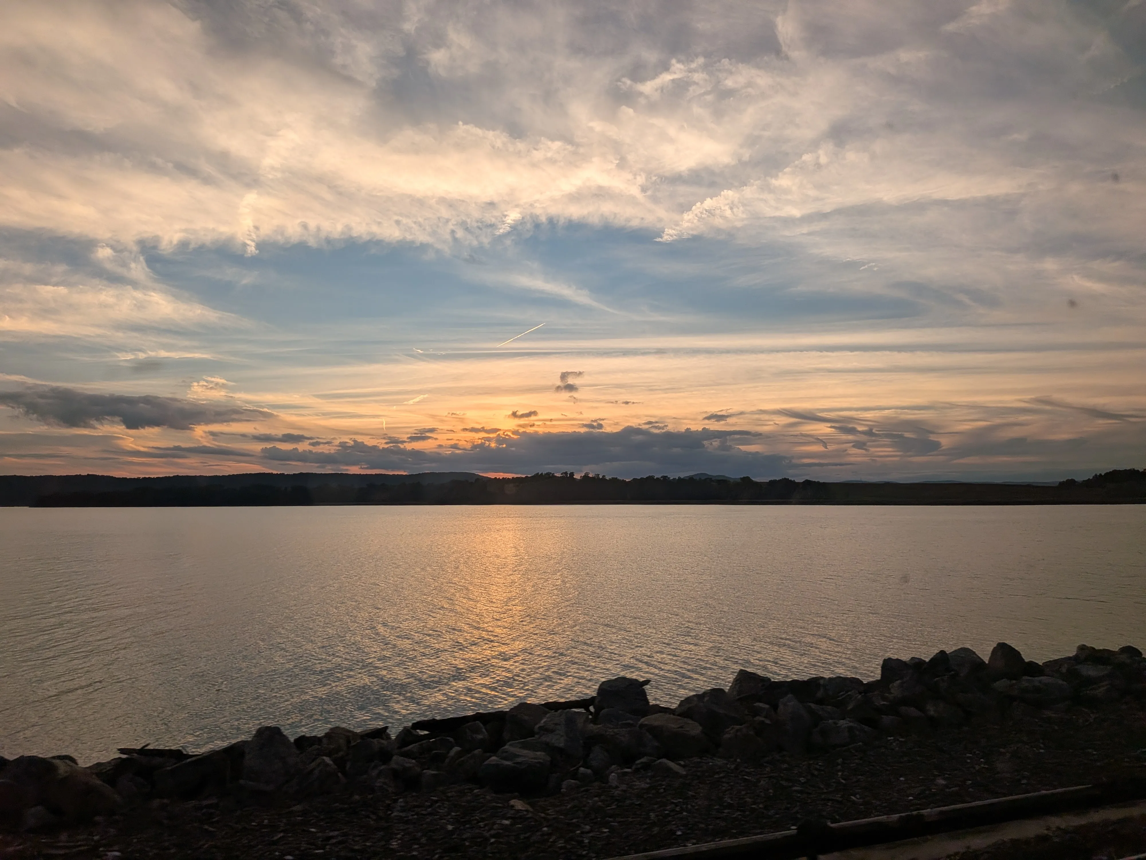 Sunset view from the train home